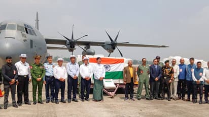 India sends relief material to Myanmar