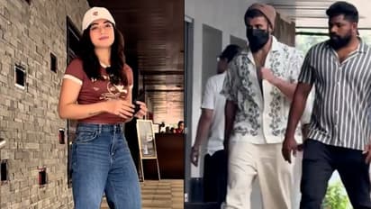 Rashmika Mandanna, Vijay Deverakonda spotted on lunch date in Mumbai after Sikandar release [WATCH VIDEO]