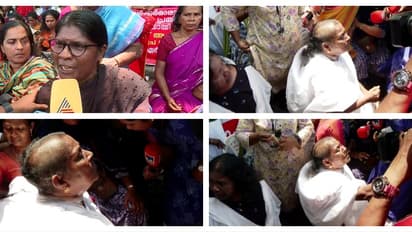 ആശാസമരം 50-ാം ദിവസം, സെക്രട്ടറിയേറ്റിന് മുന്നില് തല മുണ്ഡനം ചെയ്തും മുടി മുറിച്ചും ആശമാരുടെ പ്രതിഷേധം