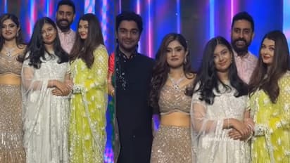 Abhishek Bachchan, Aishwarya Rai, and Aaradhya share perfect family moment at wedding; See VIRAL pics