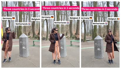 നിസ്സാരം! 3 സെക്കൻഡ് കൊണ്ട് 3 രാജ്യങ്ങളിൽ സന്ദർശനം നടത്തിയെന്ന് യുവതി; വീഡിയോ വൈറല്‍ 