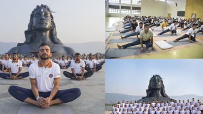 ஈஷாவில் இந்திய கடற்படை வீரர்களுக்கு பாரம்பரிய ஹத யோகா பயிற்சிகள்! 
