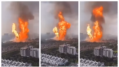 ആകാശം മുട്ടെയുയർന്ന് തീജ്വാല; മലേഷ്യയില്‍ പെട്രോനാസ് ഗ്യാസ് പൈപ്പ് ലൈനിൽ വന്‍ തീപിടിത്തം, വീഡിയോ 