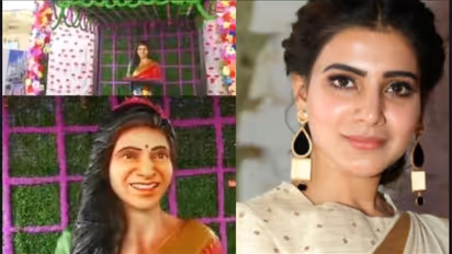 கோவில் கட்டி நடிகை சமந்தாவை கடவுளாக வழிபடும் ரசிகர்; எங்கு தெரியுமா?