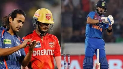 പ്രിയാന്ഷിന്റെ വിക്കറ്റെടുത്തപ്പോള് കോലി സ്റ്റൈല് ആഘോഷവുമായി ദിഗ്വേഷ്; കാണാം വൈറല് വീഡിയോ