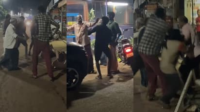 ബില്ലിനെച്ചൊല്ലി തർക്കം, പിന്നാലെ ഹോട്ടലിന് മുന്നിൽ കൂട്ടത്തല്ല്, സംഭവം കൊല്ലം കോട്ടുക്കലിൽ -വീഡിയോ