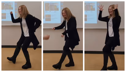 'അവർക്ക് വേണ്ടി ബോളിവുഡ് റെഡിയാണ്'; കനേഡിയൻ ടീച്ചറുടെ പഞ്ചാബി നൃത്തം കണ്ട് സോഷ്യൽ മീഡിയ