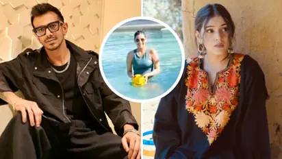 Is RJ Mahvash in Lucknow during Yuzvendra Chahal’s match? Her pool video ignites dating rumors [WATCH]