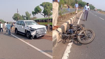 ಕಿತ್ತೂರು: ಶಾಸಕ ರಾಜು ಕಾಗೆ ಸಹೋದರನ ಪುತ್ರನ ಕಾರು ಅಪಘಾತ, ಬೈಕ್ ಸವಾರ ಸಾವು