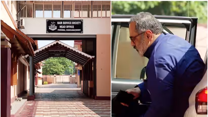 പെരുന്നയിലെ എൻഎസ്എസ് ആസ്ഥാനത്ത് എത്തി സുകുമാരൻ നായരെ കണ്ട് രാജീവ് ചന്ദ്രശേഖർ