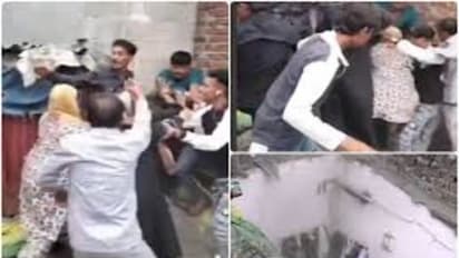 Rooftop rumble goes wrong! Families clash, roof crashes in blink of an eye - drama caught on camera (WATCH)