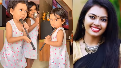 മൈക്കില്ലെങ്കിലെന്ത് തവിയും കോലും ഉണ്ടല്ലോ ! കുമാലസരിയുടെ 'അന്നന്ന പാത്തിയാ..' ഡാൻസുമായി മൃദുലയുടെ മകളും