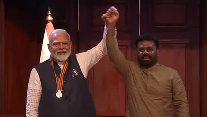 PM Modi conferred prestigious ‘Mithra Vibhushana’ medal by Sri Lanka (WATCH)