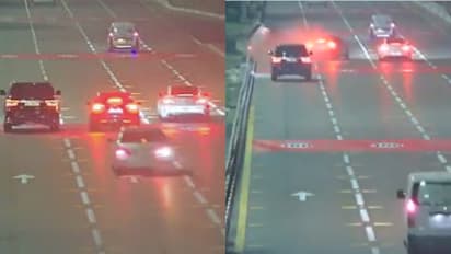 ഒരു നിമിഷത്തെ അശ്രദ്ധ, മറ്റൊരു വാഹനവുമായി കൂട്ടിയിടിച്ച് മലക്കം മറിഞ്ഞ് കാർ, മുന്നറിയിപ്പ് വീഡിയോയുമായി പൊലീസ്