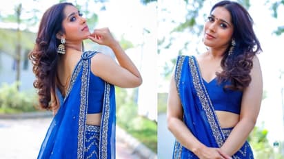 Rashmi Gautam: బ్లూ ఆఫ్‌ శారీలో కుందనపు బొమ్మలా రష్మి గౌతమ్‌.. `వదిన బంగారం` అంటూ ఫ్యాన్స్ కామెంట్స్ 