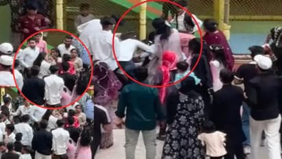 bulandshahr girls fight viral video mall eid clash police investigation