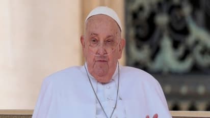 'Happy Sunday': Pope Francis's surprise public appearance at St. Peter's Square after hospital stay (WATCH)
