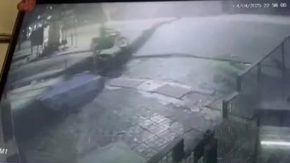 High-speed race between BMW and Innova kills biker in Uttar Pradesh; crash caught on CCTV (WATCH)