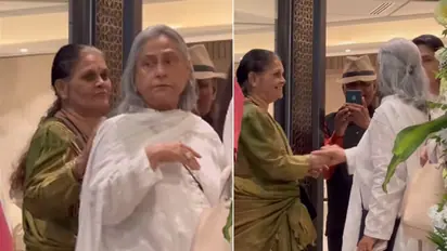 Jaya Bachchan loses cool, pushes woman asking for photo at Manoj Kumar’s prayer meet- WATCH VIDEO