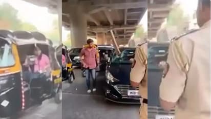 ಮೆಟ್ರೋ ಫ್ಲೈಒವರ್ನಿಂದ ಕಾರಿನ ಮೇಲೆ ಬಿದ್ದ ಕಾಂಕ್ರೀಟ್ ಬೀಮ್: ಚಾಲಕ ಜಸ್ಟ್ ಮಿಸ್