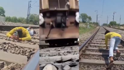 unnao train stunt viral video reelboy arrested grp action