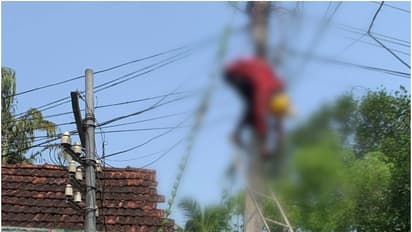 കണ്ടുനിന്നവരെല്ലാം നടുങ്ങിപ്പോയി, പത്തനംതിട്ടയിൽ കെഎസ്ഇബി ജോലിക്കിടെ തൊഴിലാളി ലൈനിൽ കുടുങ്ങി; ഒടുവിൽ രക്ഷ