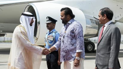 ദുബൈ കിരീടാവകാശി ശൈഖ് ഹംദാൻ ഇന്ത്യയിലെത്തി, സ്വീകരിച്ച് സുരേഷ് ഗോപി