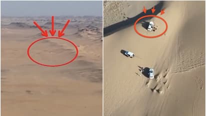 റേഡിയേറ്ററിലെ വെള്ളം കുടിച്ചും പച്ചില തിന്നും കഴിഞ്ഞു, പൊള്ളുന്ന മരുഭൂമിയിൽ കുടുംബം കുടുങ്ങി, ഒടുവിൽ രക്ഷിച്ചു