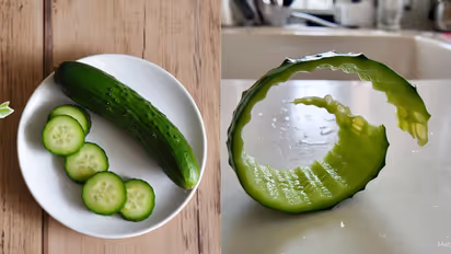 Cucumbe peel benifits for health and skin