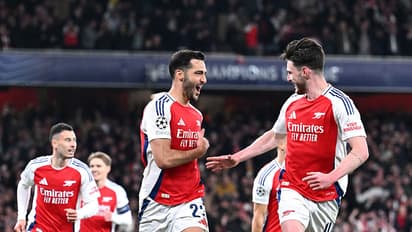 Rice's free-kick brilliance fires Arsenal to stunning 3-0 win over Real Madrid in UCL thriller (WATCH)