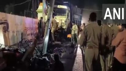 UP: 1 killed, five injured as high-speed dumper rams into vehicles in Ayodhya; WATCH