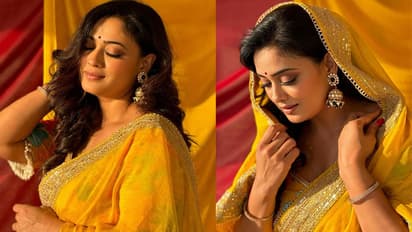 Shweta Tiwari's gota patti-inspired saree designs for young women