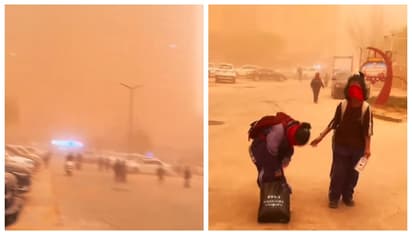 ആകാശത്തിനും ഭൂമിക്കുമെല്ലാം ഓറഞ്ച് നിറം; ഇതെന്ത് ലോകാവസാനമോ എന്ന് സോഷ്യൽ മീഡിയ, വീഡിയോ വൈറൽ 