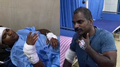 മോഷണക്കേസ് പ്രതിയെ പിടികൂടാനെത്തി; വീട്ടിൽ വെച്ച് യുവാവും അമ്മയും ചേർന്ന് പൊലീസുകാരെ വെട്ടി പരിക്കേൽപ്പിച്ചു