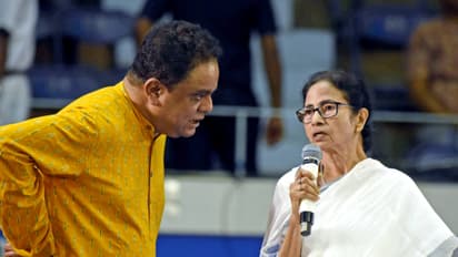 CM Mamata Banerjee addresses the aggrieved teachers at Netaji Indoor Stadium