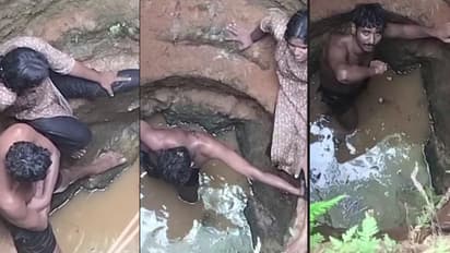 ഭാര്യയെ ഭർത്താവ് കിണറ്റിൽ തള്ളിയിട്ടു, പിന്നാലെ ഭർത്താവും കിണറ്റിലേക്ക് ചാടി; ഫയര്‍ഫോഴ്സെത്തി രക്ഷപ്പെടുത്തി