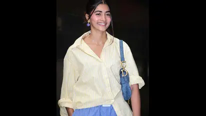 (PHOTOS) Deva actress Pooja Hegde papped in Oversized Chic Yellow Look 