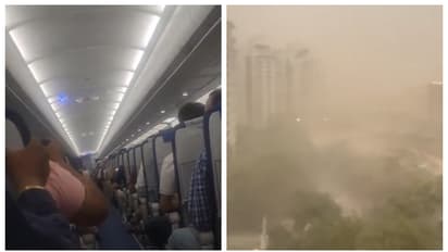 'വിമാനങ്ങൾ ആടിയുലഞ്ഞു, ബഹുനില കെട്ടിടങ്ങൾ വിറച്ചു', ദില്ലിയിൽ ഇന്നലെ വീശിയത് അതിശക്തമായ പൊടിക്കാറ്റ്, വീഡിയോ
