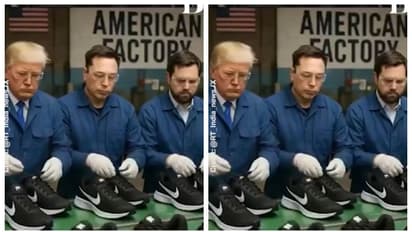 ഷൂ തൊഴിലാളികളായി ട്രംപും മസ്കും; ട്രംപിന്‍റെ തിരുവയെ പരിഹസിക്കുന്ന ചൈനീസ് എഐ വീഡിയോ വൈറല്‍ 