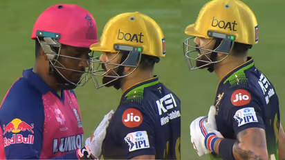 മത്സരത്തിനിടെ കോലിക്ക് നെഞ്ചുവേദന? ഹൃദയമിടിപ്പ് പരിശോധിക്കാൻ സഞ്ജുവിനോട് ആവശ്യപ്പെട്ട് താരം