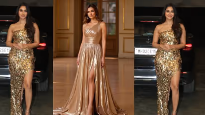 ಕಾಕ್‌ಟೈಲ್ ಪಾರ್ಟಿಗೆ ಗೋಲ್ಡನ್ ಡ್ರೆಸ್: ಸ್ಲಿಮ್ ಹುಡುಗಿಯರಿಗೆ ಈ ಆಯ್ಕೆ