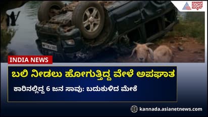 ಬಲಿ ನೀಡಲು ಮೇಕೆ ಕೊಂಡೊಯ್ಯುತ್ತಿದ್ದಾಗ ಅಪಘಾತ: ಕಾರಿನಲ್ಲಿದ್ದವರೆಲ್ಲರೂ ಸಾವು, ಬದುಕುಳಿದ ಮೇಕೆ