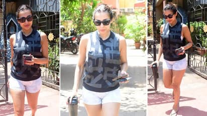 Malaika Arora spotted outside gym, flaunts her super toned physique [PHOTOS]