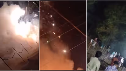 പാലക്കാട് വെടിക്കെട്ടിനിടെ അപകടം; അവസാന ലാപ്പിൽ വെടിപ്പുരയ്ക്ക് തീപിടിച്ചു, ആറ് പേര്ക്ക് പരിക്ക്