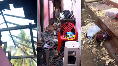 തീയിട്ടത് നാട്ടുകാർ? കോഴിക്കോട് പൊലീസ് കസ്റ്റഡിയിലെടുത്തയാളുടെ വീട് കത്തിനശിച്ച നിലയിൽ