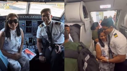 ഏതൊരമ്മയും കൊതിക്കും ഇങ്ങനെയൊരു നിമിഷം; വിമാനത്തിൽ പൈലറ്റായ മകന്റെ സ്പെഷ്യൽ വെൽക്കം!