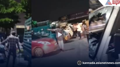 ಕಮಿಷನರ್ ಸಾಹೇಬ್ರೇ ಈ ಕಡೆ ನೋಡಿ, ಮಚ್ಚು ಹಿಡಿದು ಸಿಕ್ಕ ಸಿಕ್ಕ ವಾಹನದ ಗಾಜು ಹೊಡೆದ ಪುಡಿ ರೌಡಿ!