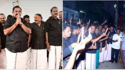 இபிஎஸ் கையில் எடுத்த நீட் போராட்டம்.! மெழுகுவர்த்தி ஏந்தி களத்தில் இறங்கிய அதிமுக