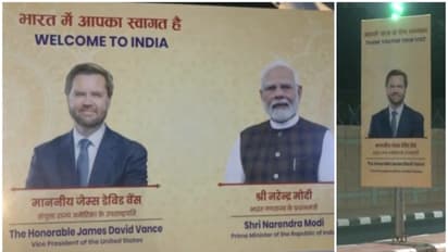 Delhi decks up with hoardings as US Vice President JD Vance arrives for high-stakes India visit (WATCH)