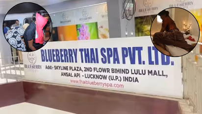 lucknow blue berry thai spa raid thailand girls illegal visa lulu mall 